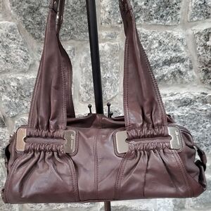 B.Makowsky Brown Leather Handbag